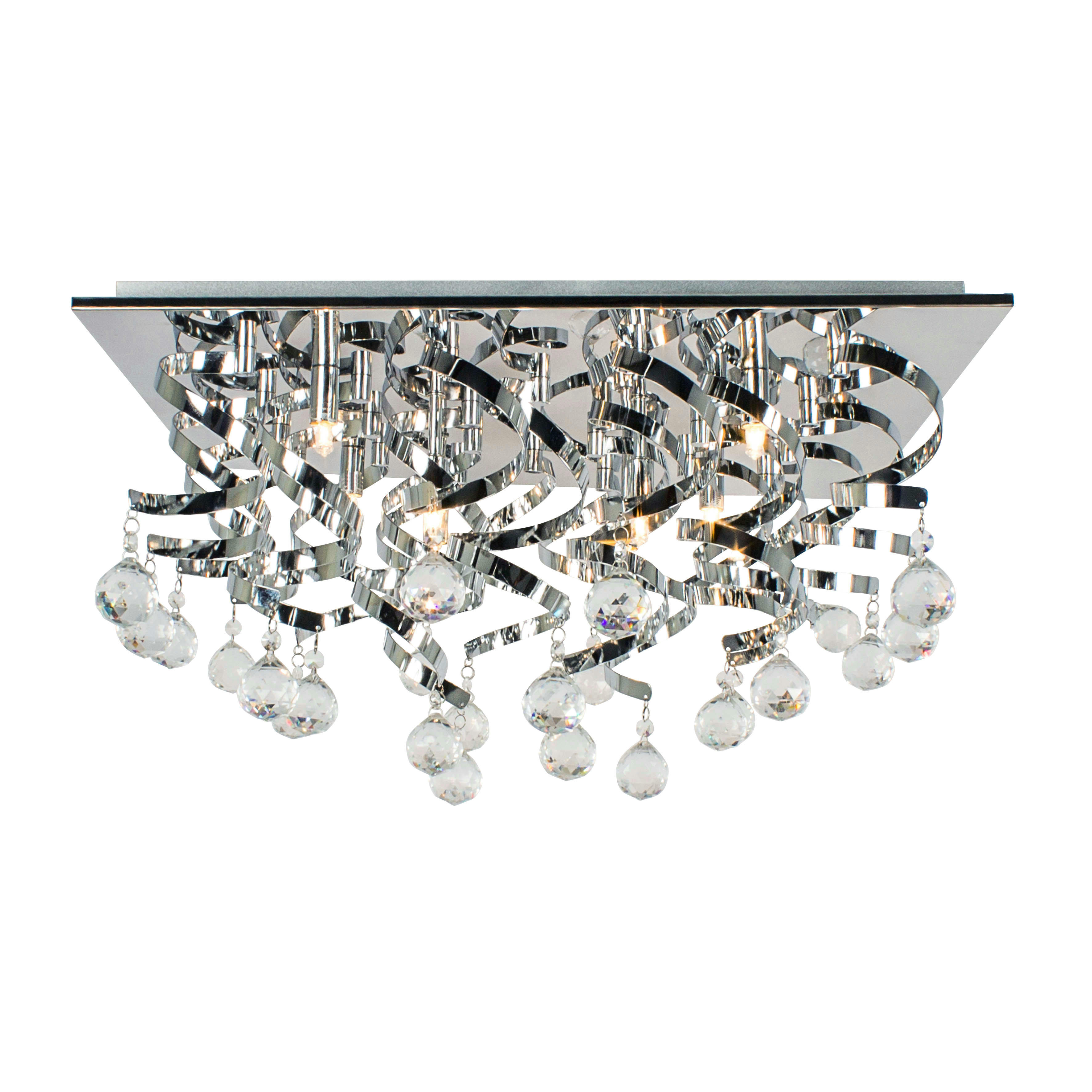 PAOLA - Plafonnier en verre transparent