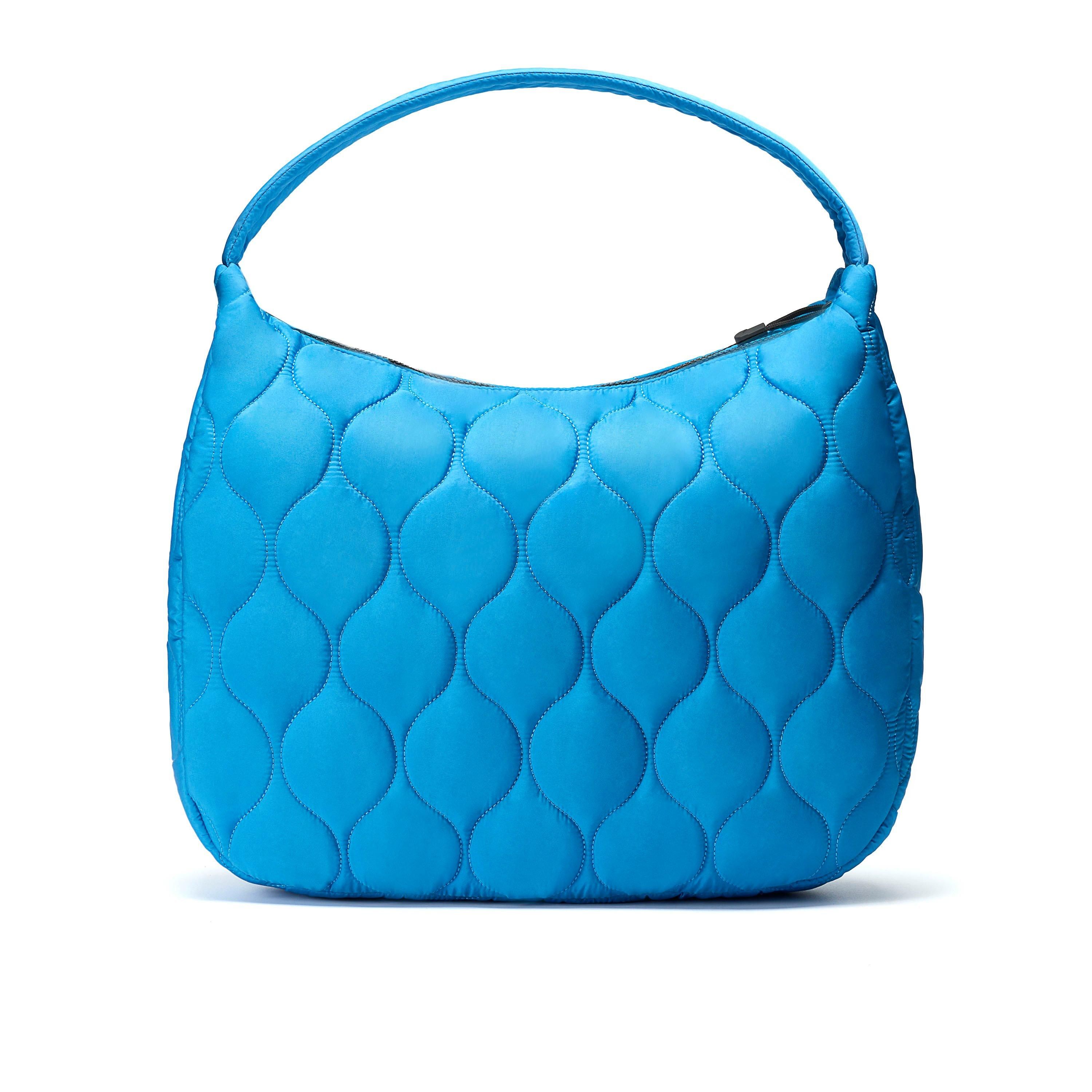 Clarks Quilted Tote Bright Blue Shoulder Bag,Tote Bag