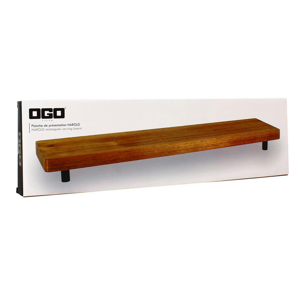 HAROLD - Planche de présentation en bois d'acacia 43cm