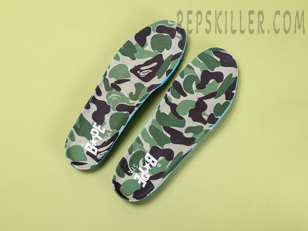 A BATHING APE BapeSta ABC Camo Green Low Sneakers