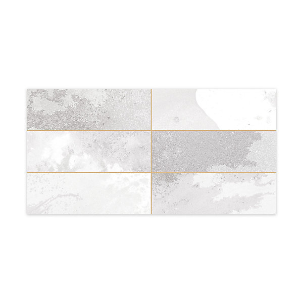 Carrelage Vintage effet Zellige Gris 40x20x1,03 cm Atelora - Mur intérieur (vendu par carton de 0,96 m²) - RO'MA CARRELAGE