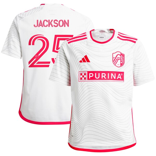 Aziel Jackson St. Louis City SC adidas Youth 2024 The Confluence Kit Replica Player Jersey - White