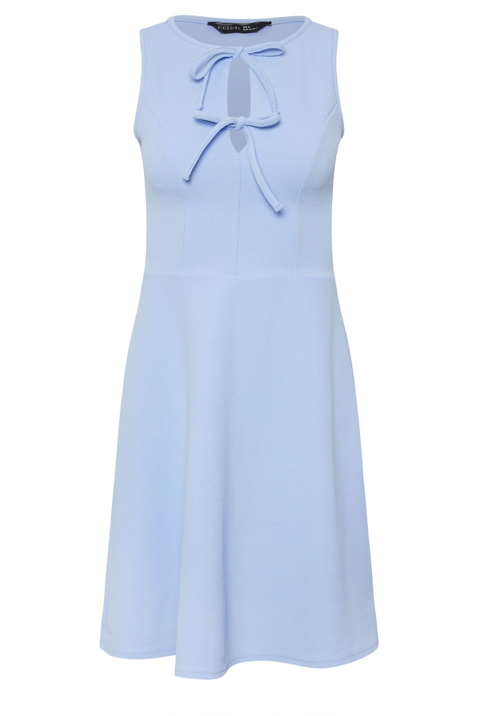 PixieGirl Petite Tie Front Full Mini Dress
