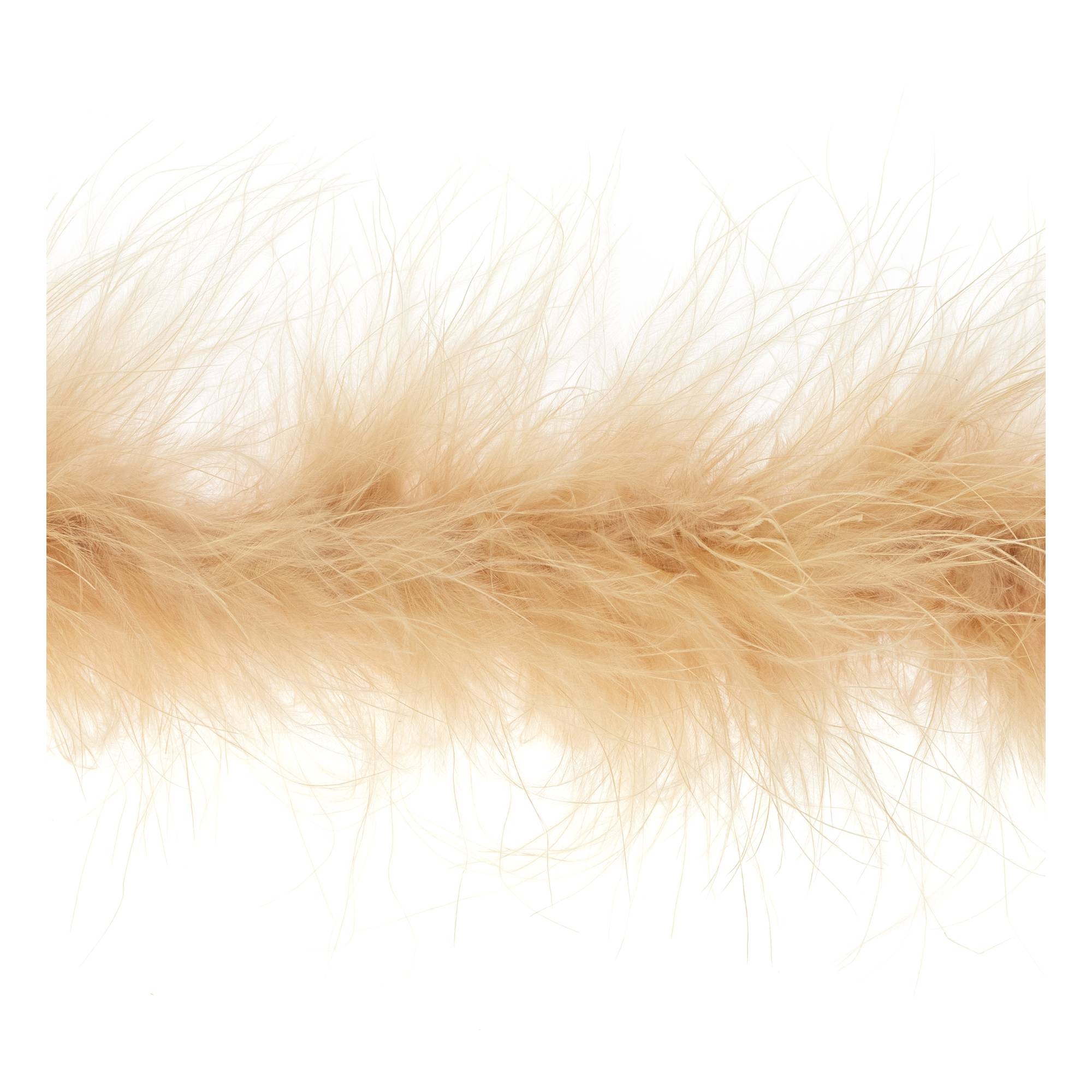 Beige Luxury Marabou Trim by the Metre