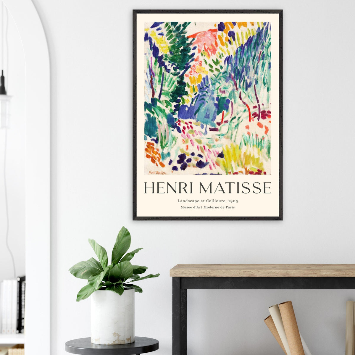 Artfulprints Poster Matisse - Landscape of Collioure 1905  - 70x100 cm - Meerkleurig