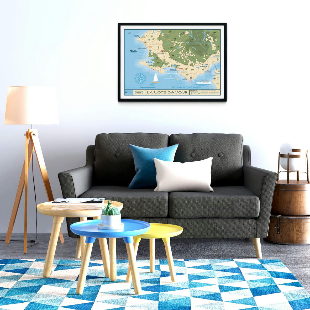 - Affiche Côte d'Amour  50x70 cm