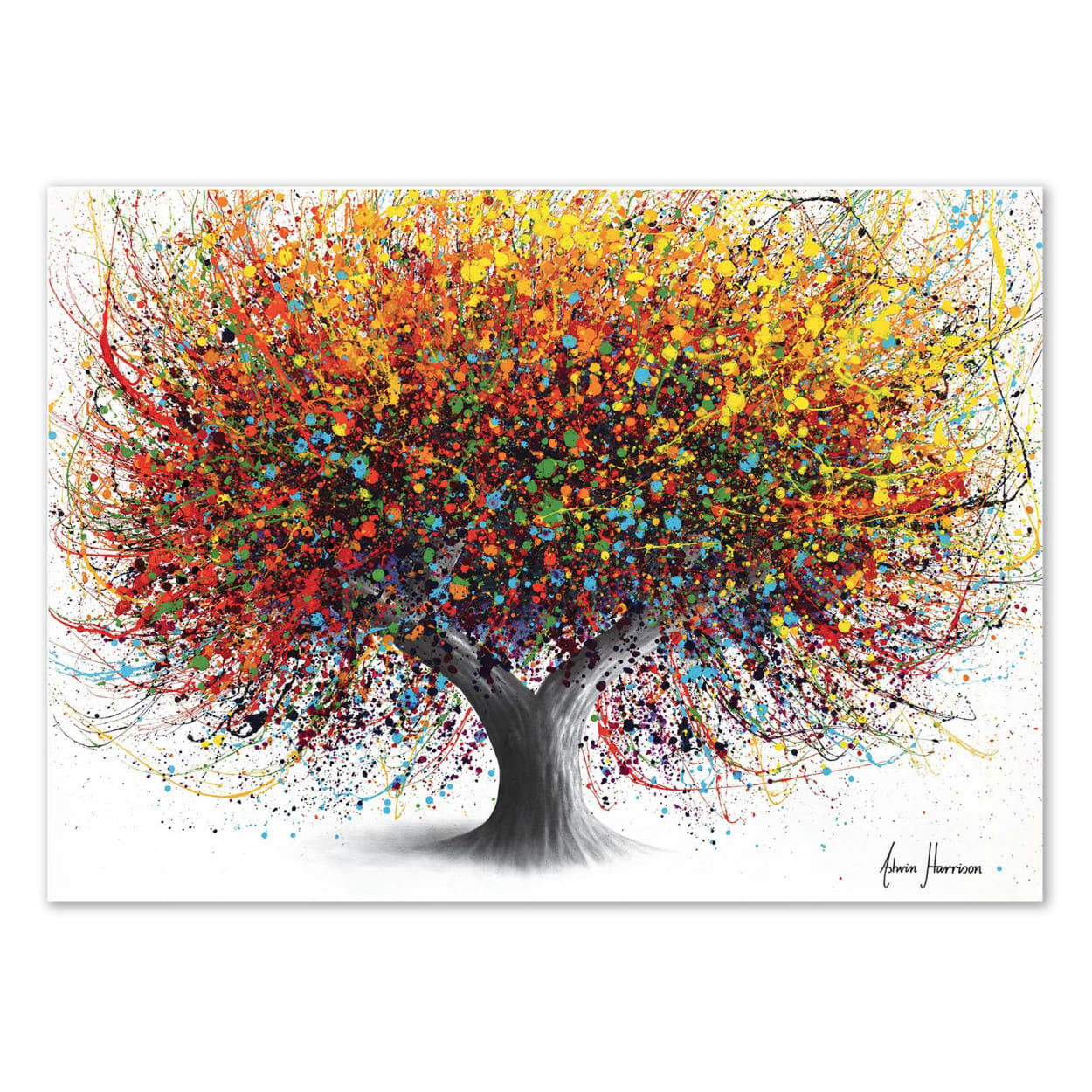 ASHVIN HARRISON - TREE OF FESTIVITY - ASHVIN HARRISON - Affiche d'art 30 x 40 cm
