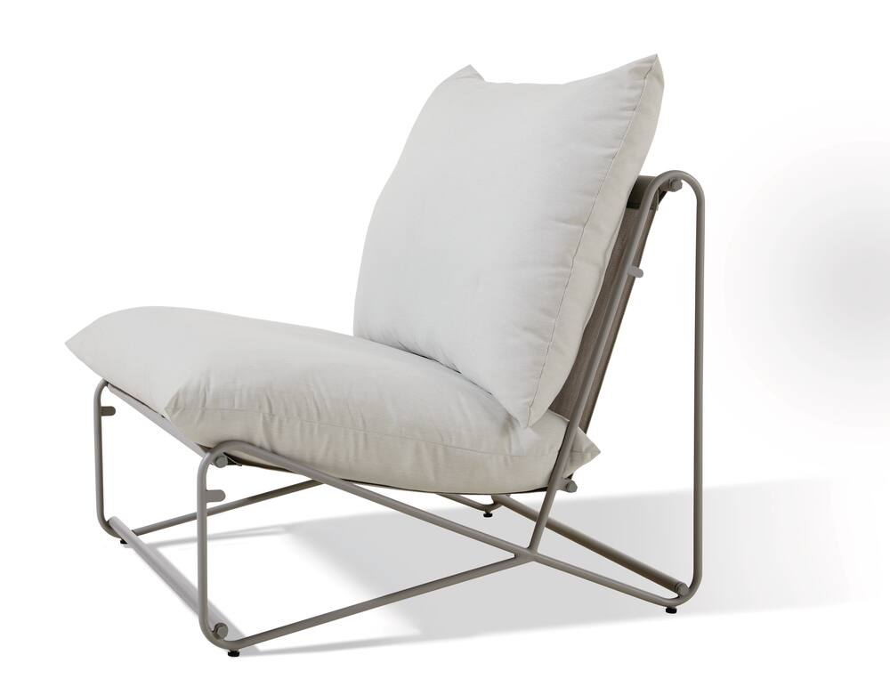 CANVAS Banks Buildable Modular Outdoor/Patio Sofa Seat with Removable Arms, UV & Water-Resistant Cushioning