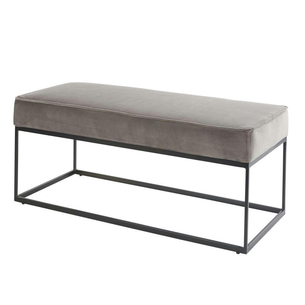 MONICA - Banquette 2 places gris anthracite