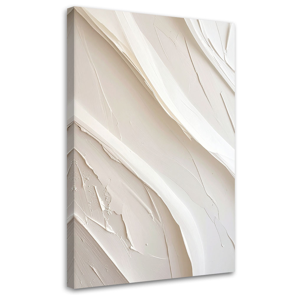 Obraz do salonu sypialni, Tekstura 3D Beżowa 20x30