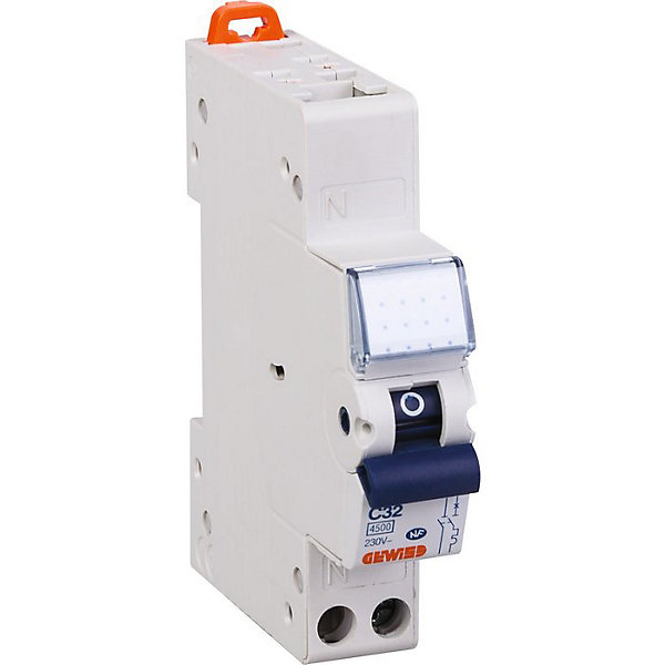 Disjoncteur 1 P N C2 - 4,5 KA courbe C - 32 A - 1 module - Connexion auto / vis - Fixmatic - Gewiss