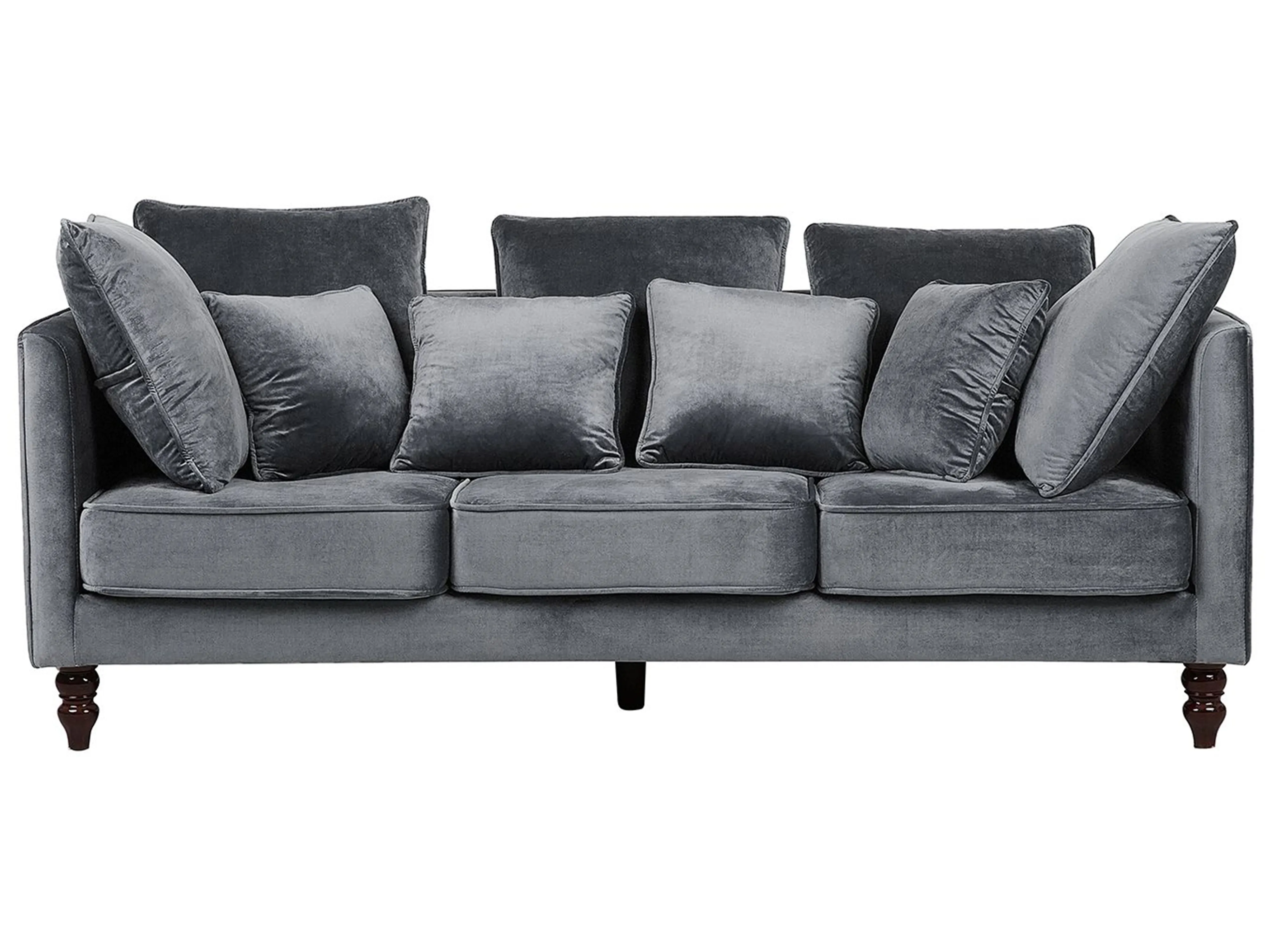 Sofa 3 Seater FENSTAD Velvet Grey