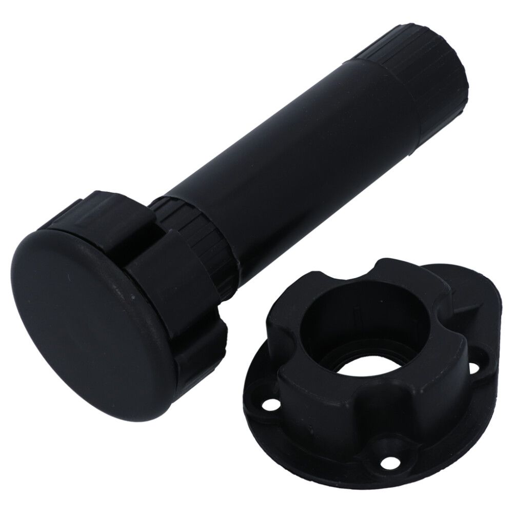 MØBELFOT SUKI JUSTERBAR 120MM SVART