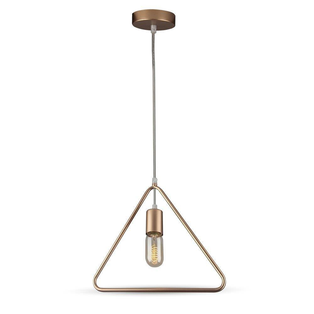 Lampa wisząca mosiężno-złota VT-7321-CG 1xE27x60W wym: 135x32x32 cm V-TAC