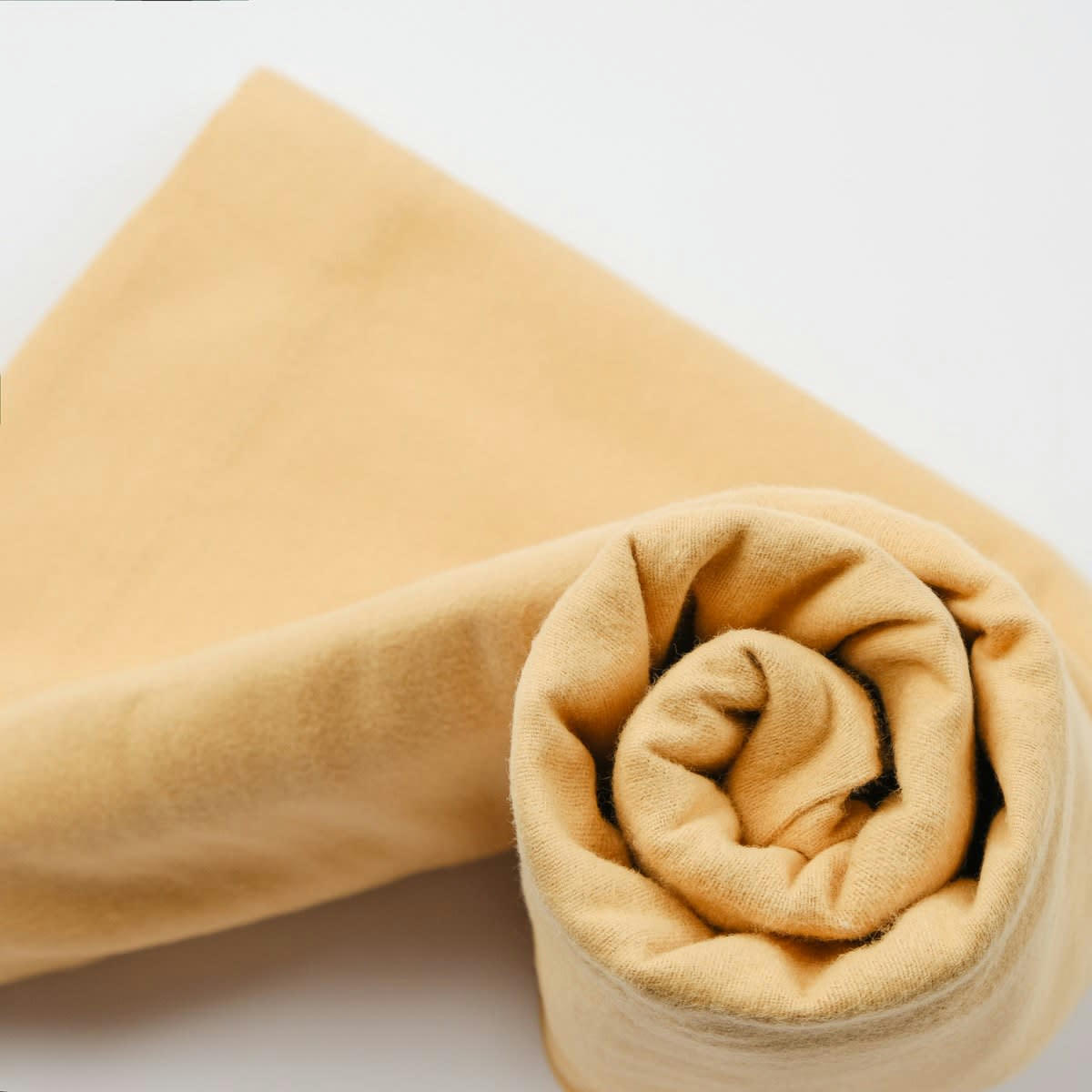 TOUDOUX - Drap housse flanelle en Molleton Cappuccino 160x200 cm