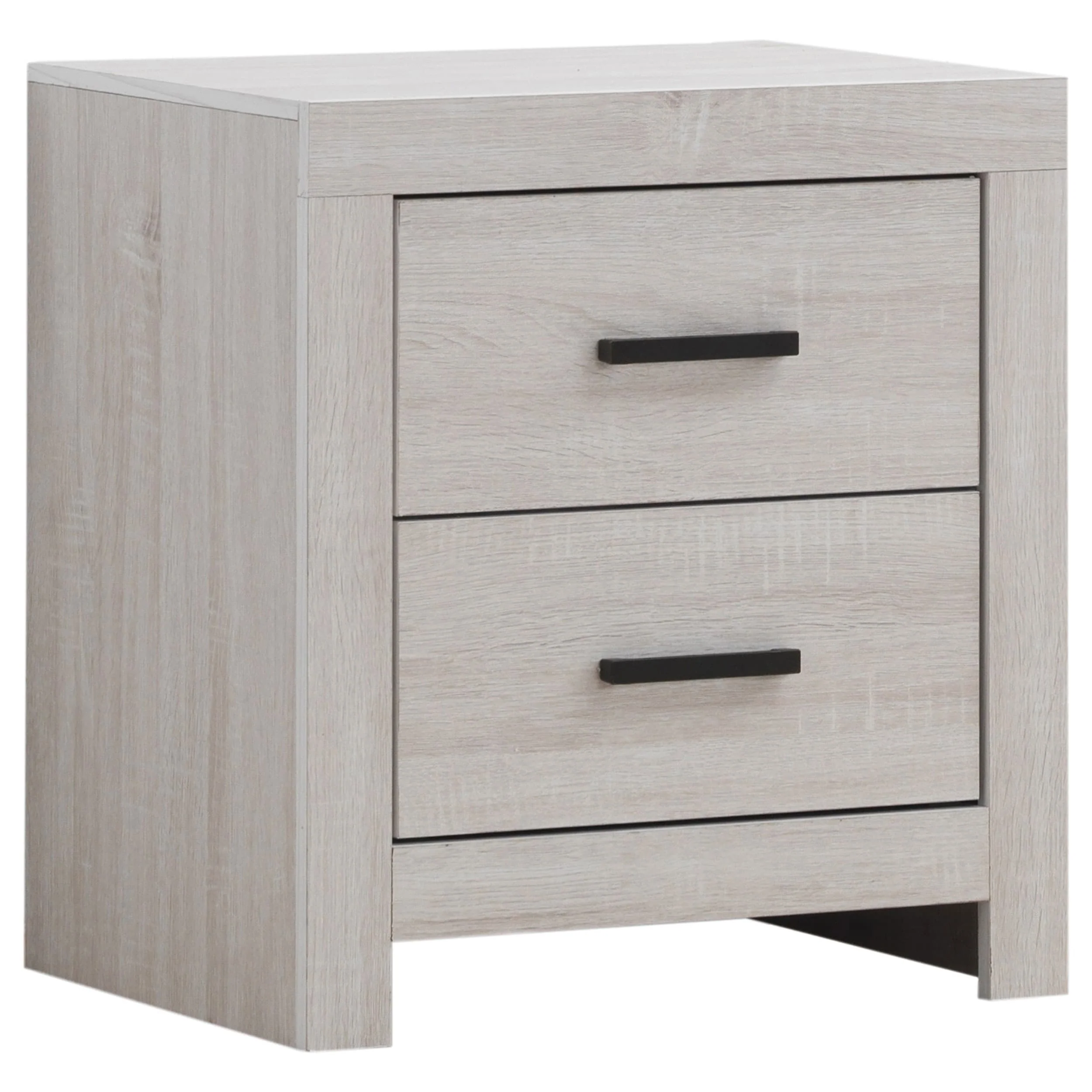 Brantford Farmhouse 2-drawer Wood Nightstand