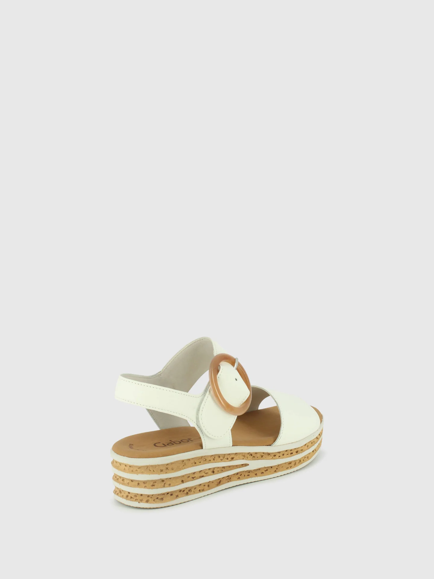 Sandálias com Velcro em Branco