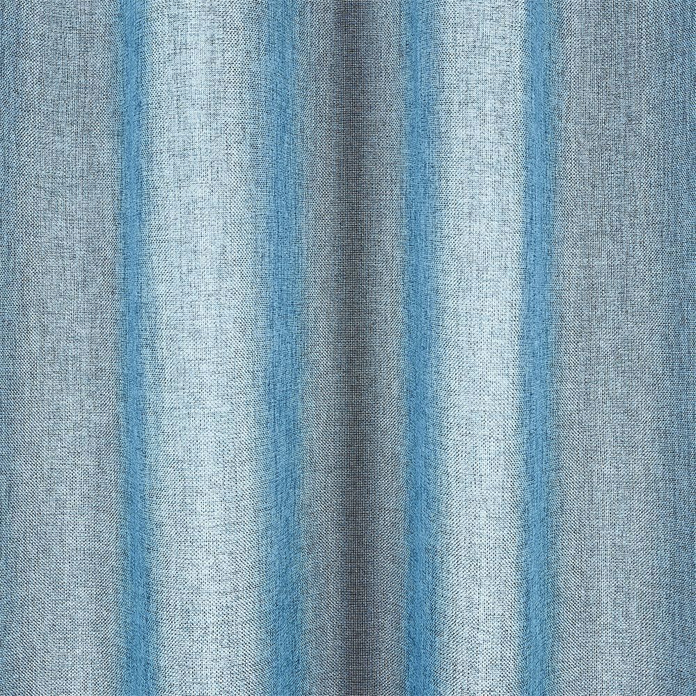 Rideau polyester 140x240cm bleu chiné