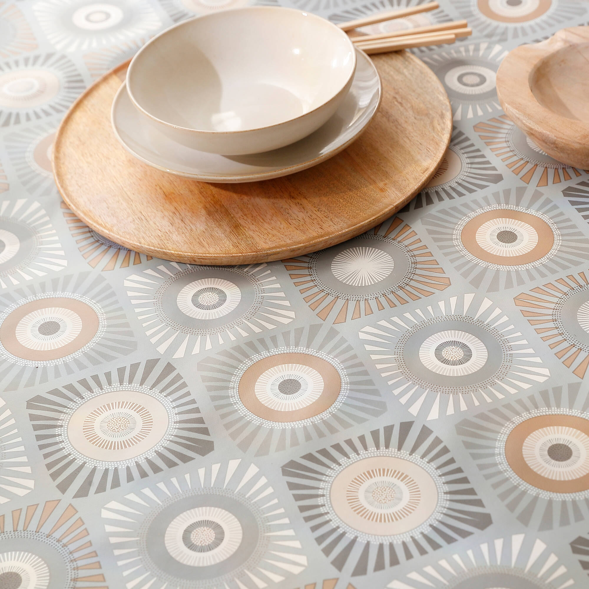 Nappe toile cirée imprimé wax
