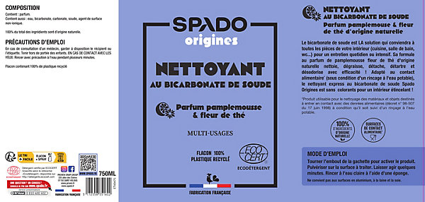 Bicarbonate de soude gel Spado Origines 750ml