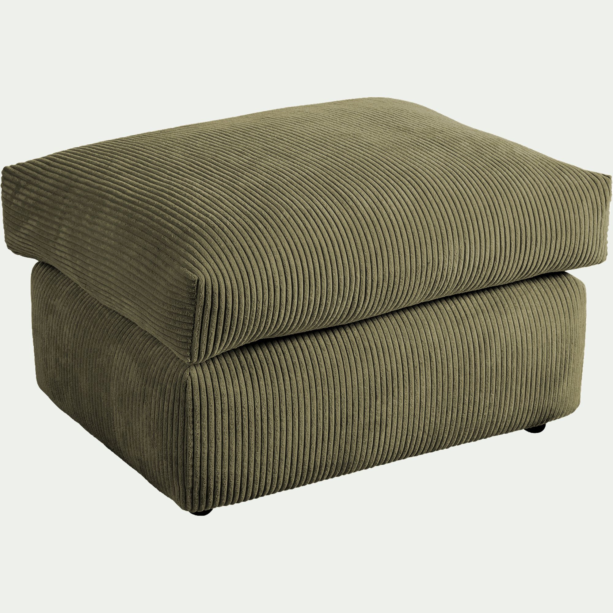 PIUMA - Pouf en velours côtelé - vert cèdre