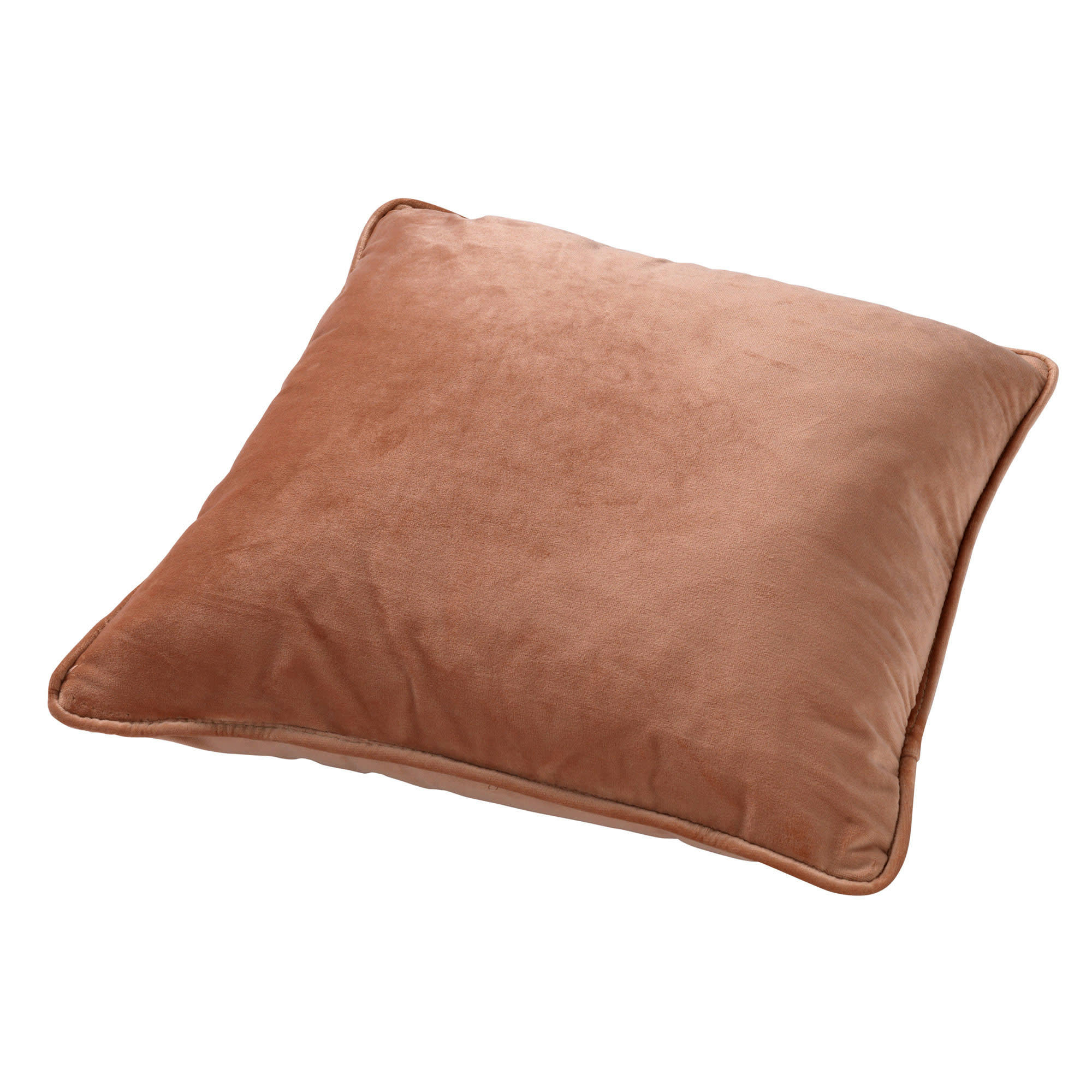 FINN - Housse de coussin rose en velours-60x60 cm uni
