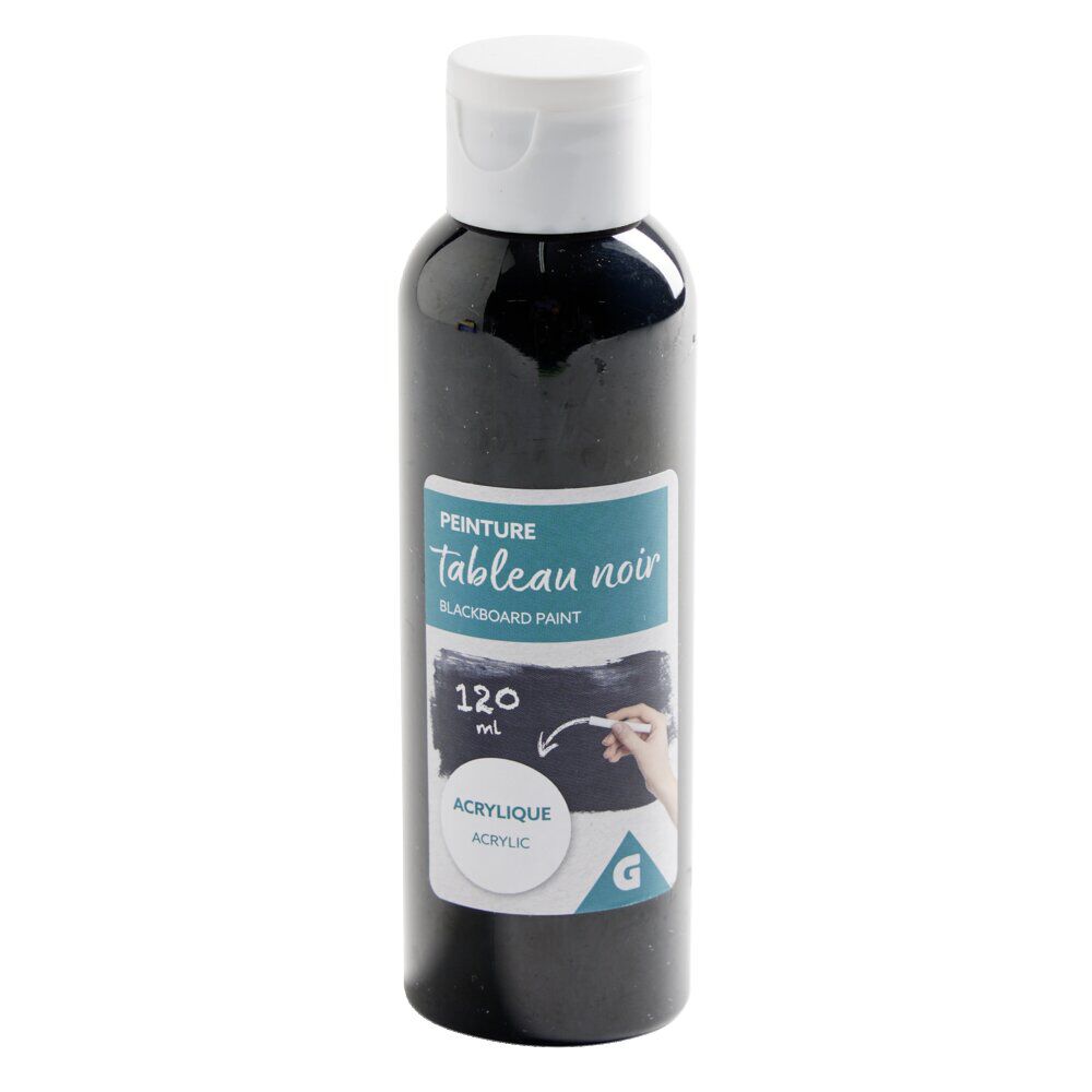 Peinture acrylique pour création tableau noir 120ml