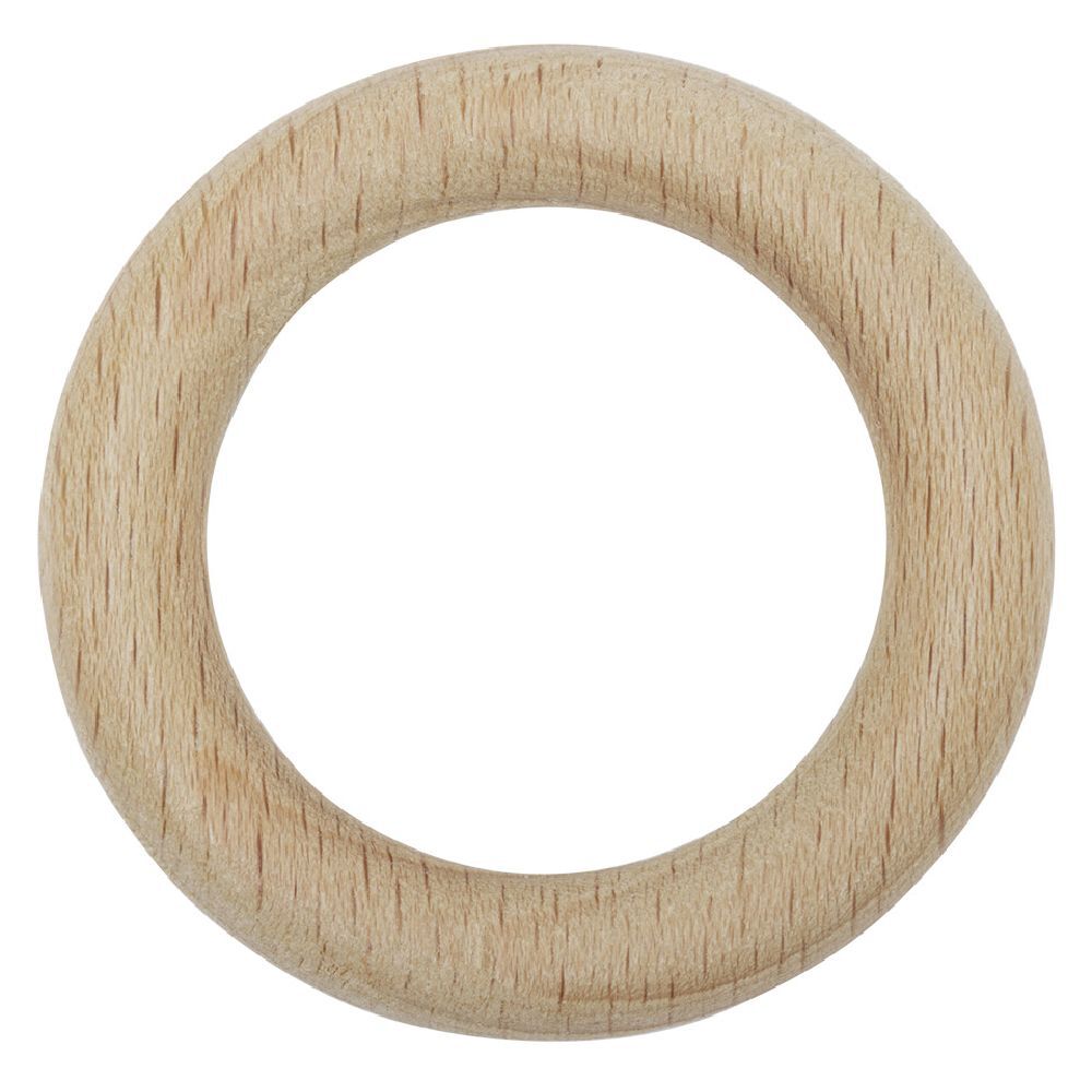 Anneau de rideau en bois naturel Ø42mm x10