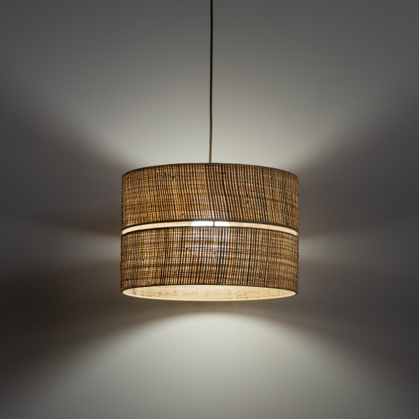 Lampa Wisząca Calma E27 38Cm Tk Lighting - Styl Boho, Naturalna Rafia