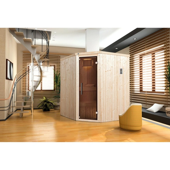 Sauna »Kiruna 2«, mit Ofen, BxHxT: 194 x 199 x 177 cm