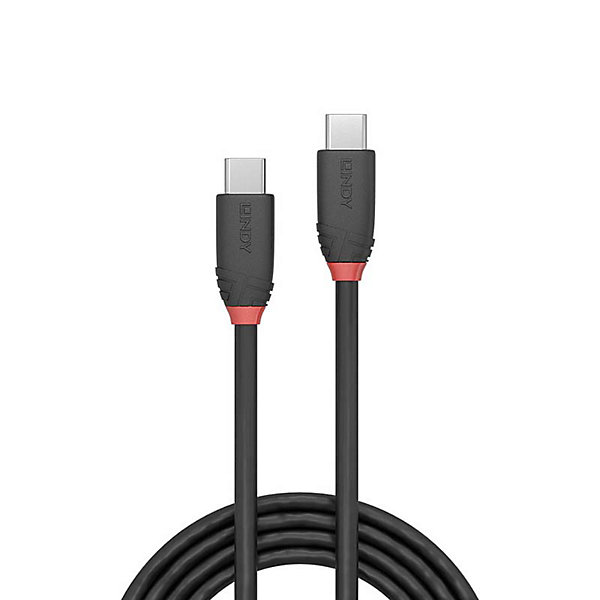 Câble USB 3.1 Type C 3A Black Line 1m LINDY