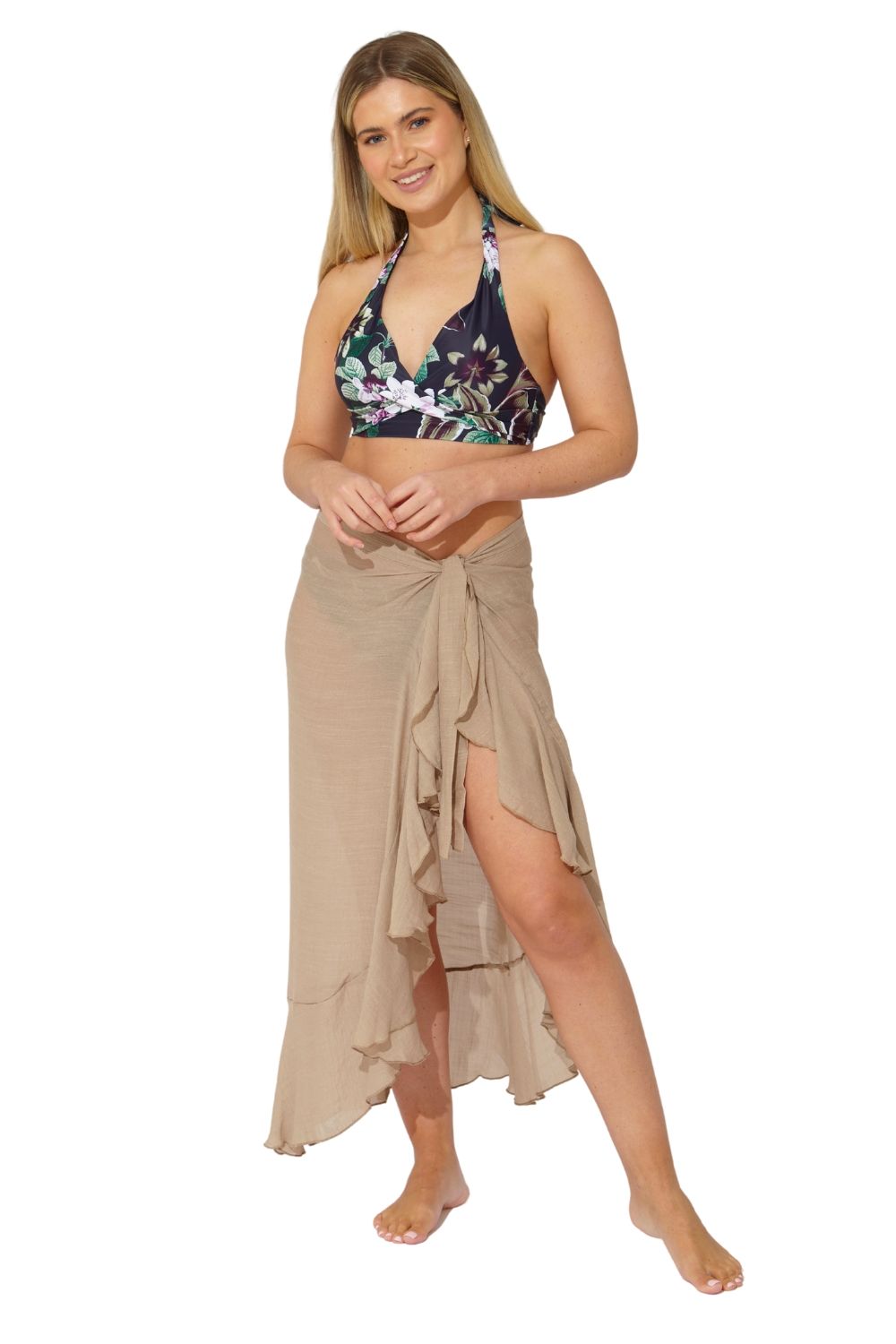 Beachcomber Ruffle Trim Sarong