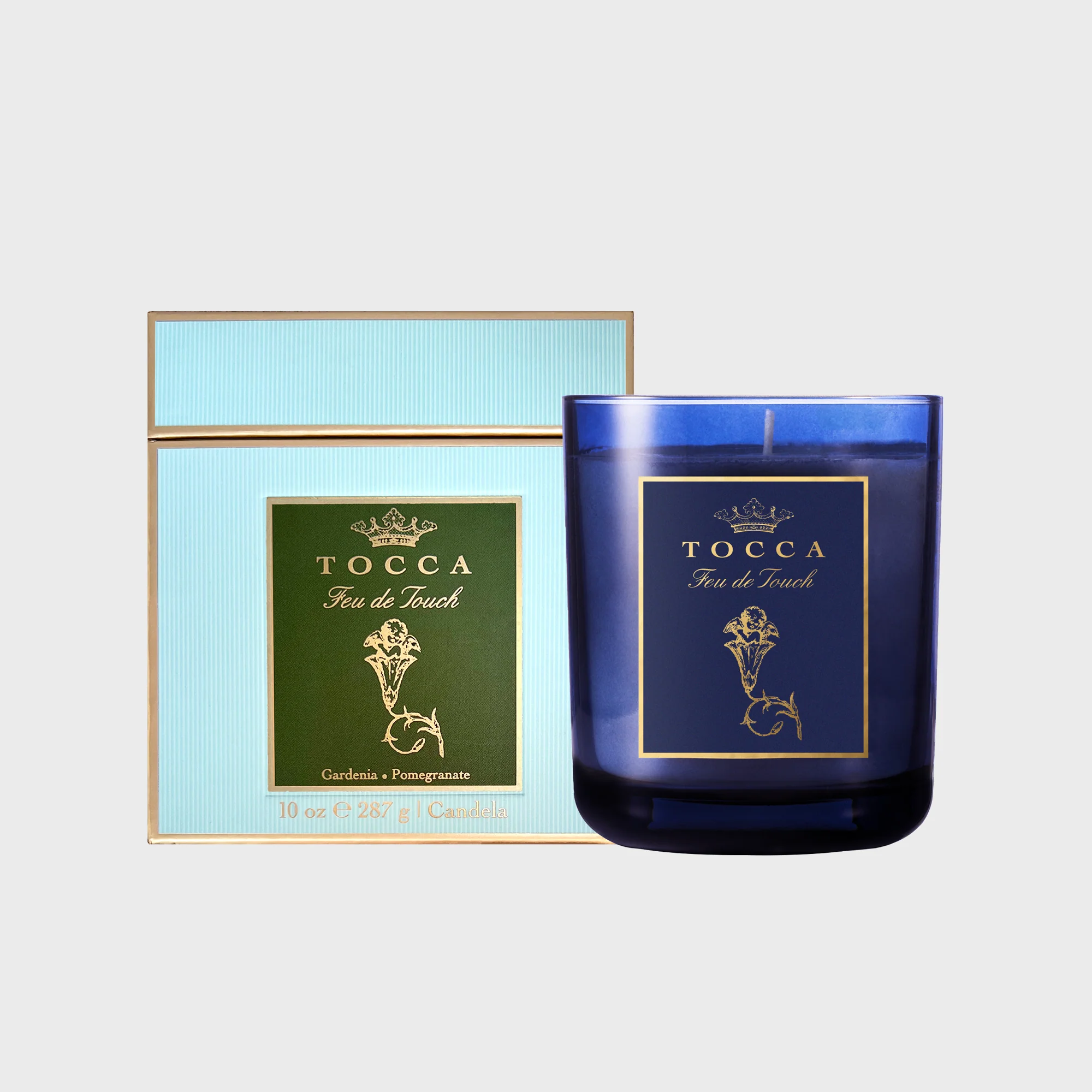 Candle Feu de Touch - Gardenia. Pomegranate.