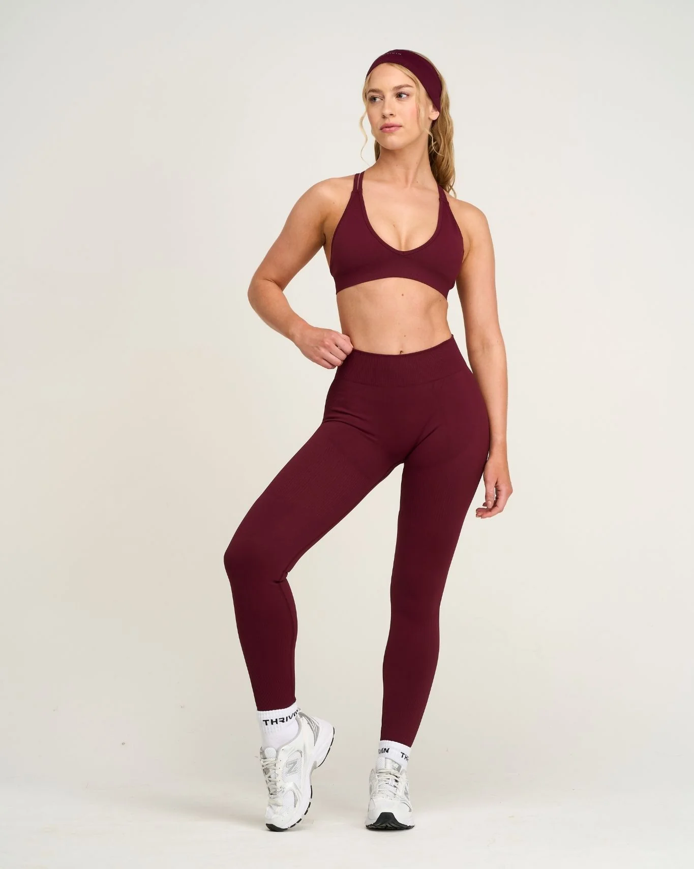Elevate™ Sculpting Mid Waist Scrunch Leggings | Merlot