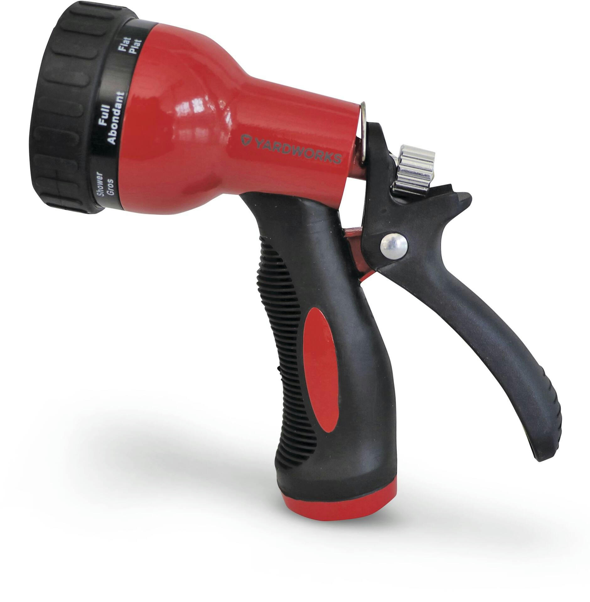 Garden Club Colour Zinc Adjustable 8-Pattern Rear-Trigger Garden Water Hose Spray Nozzle
