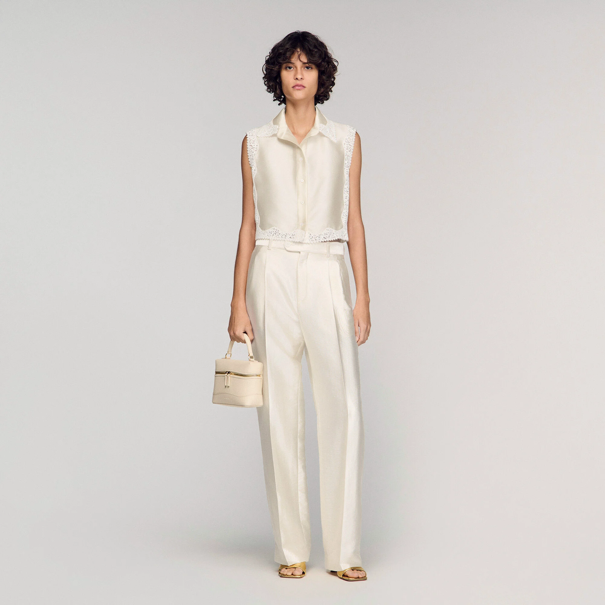 Pantalon satiné