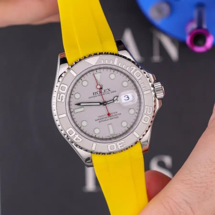 Rolex – Yacht-Master –  Rubber Strap – Yellow