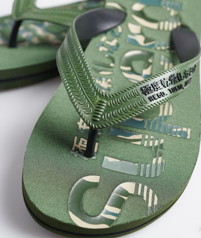 Camo Logo Flip Flops