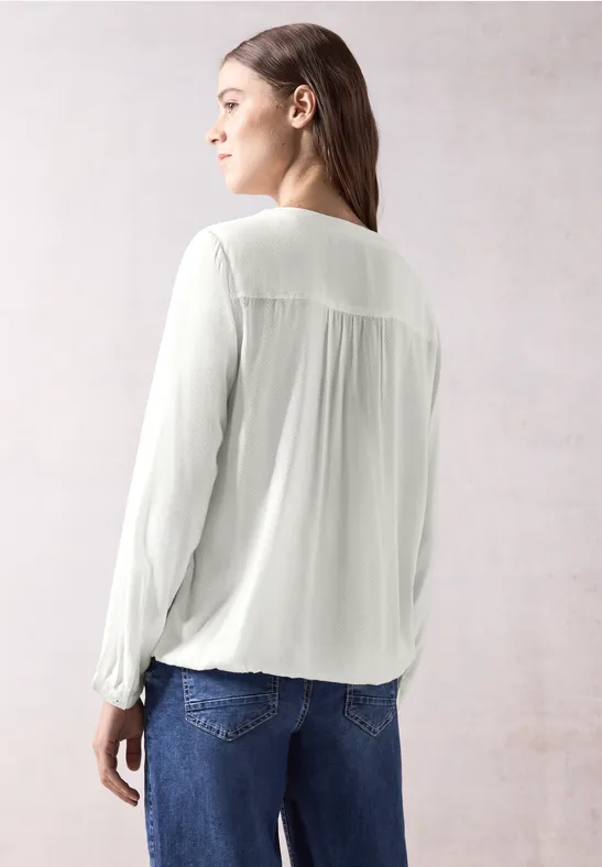 Bluse mit elastischem Saum
