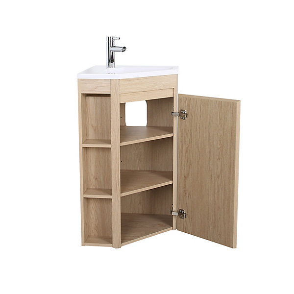 Meuble simple vasque d'angle SORRENTO 45cm