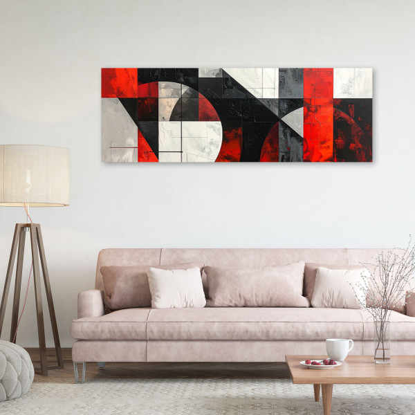 Obraz do salonu sypialni biura loftu, Abstrakcja geometryczna 90x30