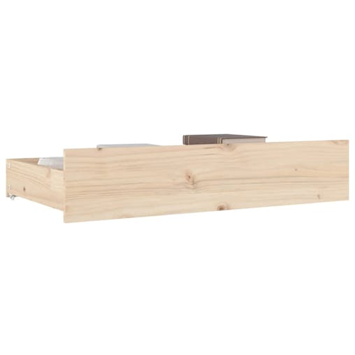 NNEVL Bed Drawers 4 pcs Solid Wood Pine