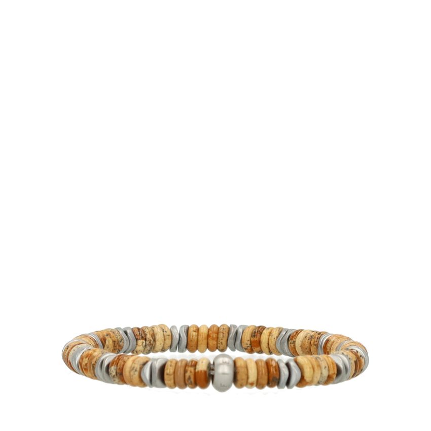 Manfield Beige kralenarmband