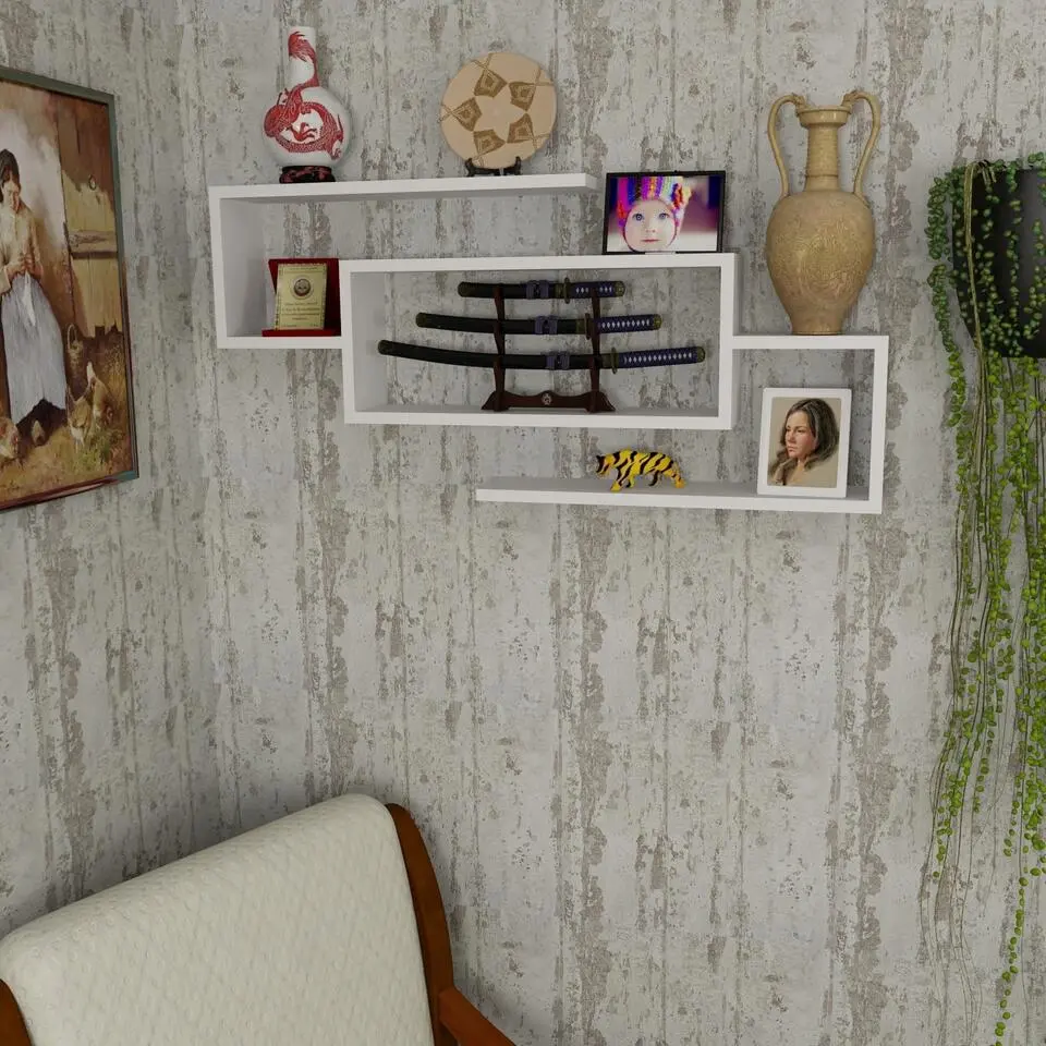 Janison Wandplank - 100% MELAMINE - Wit