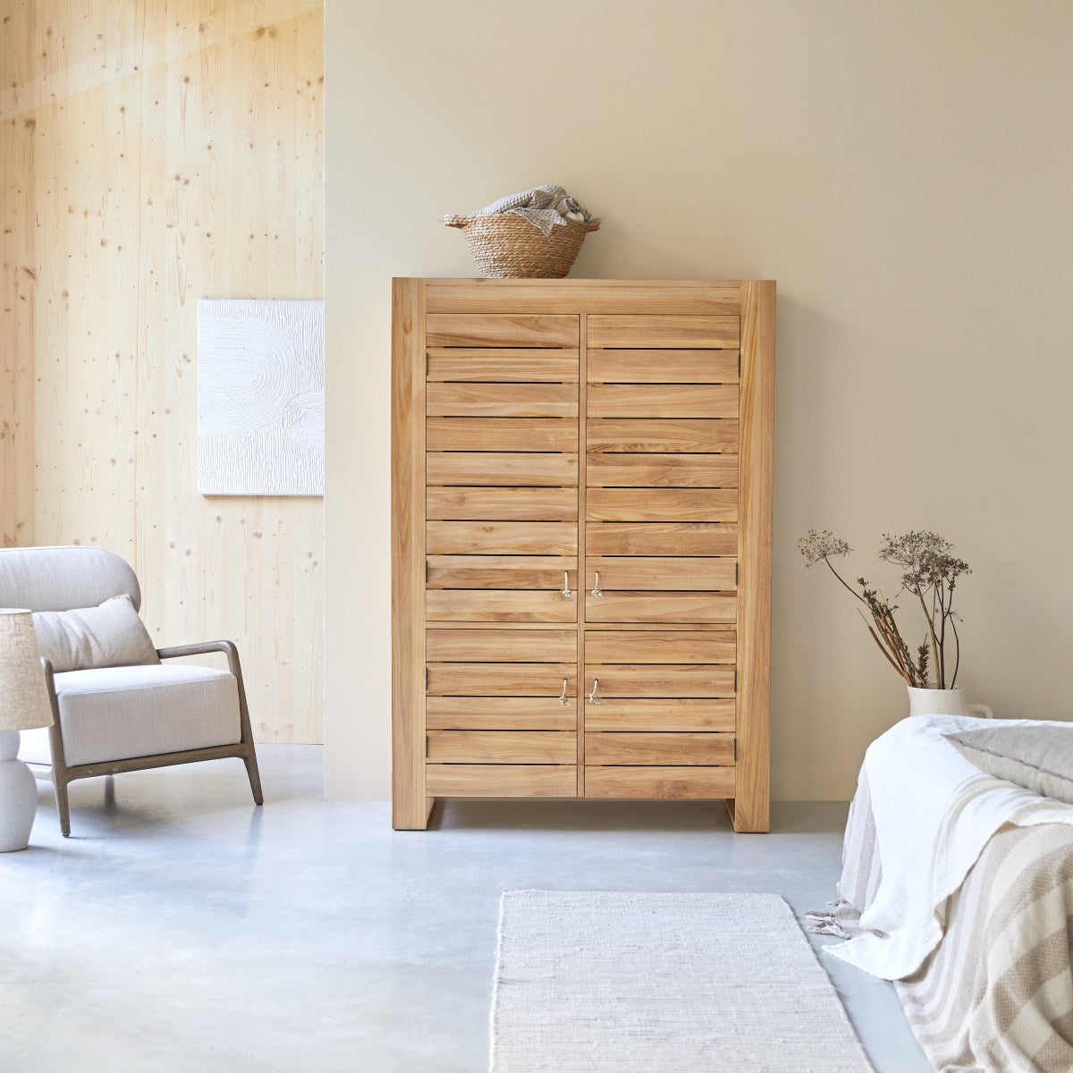 Tikamoon - Minimalys - Kast van massief teakhout