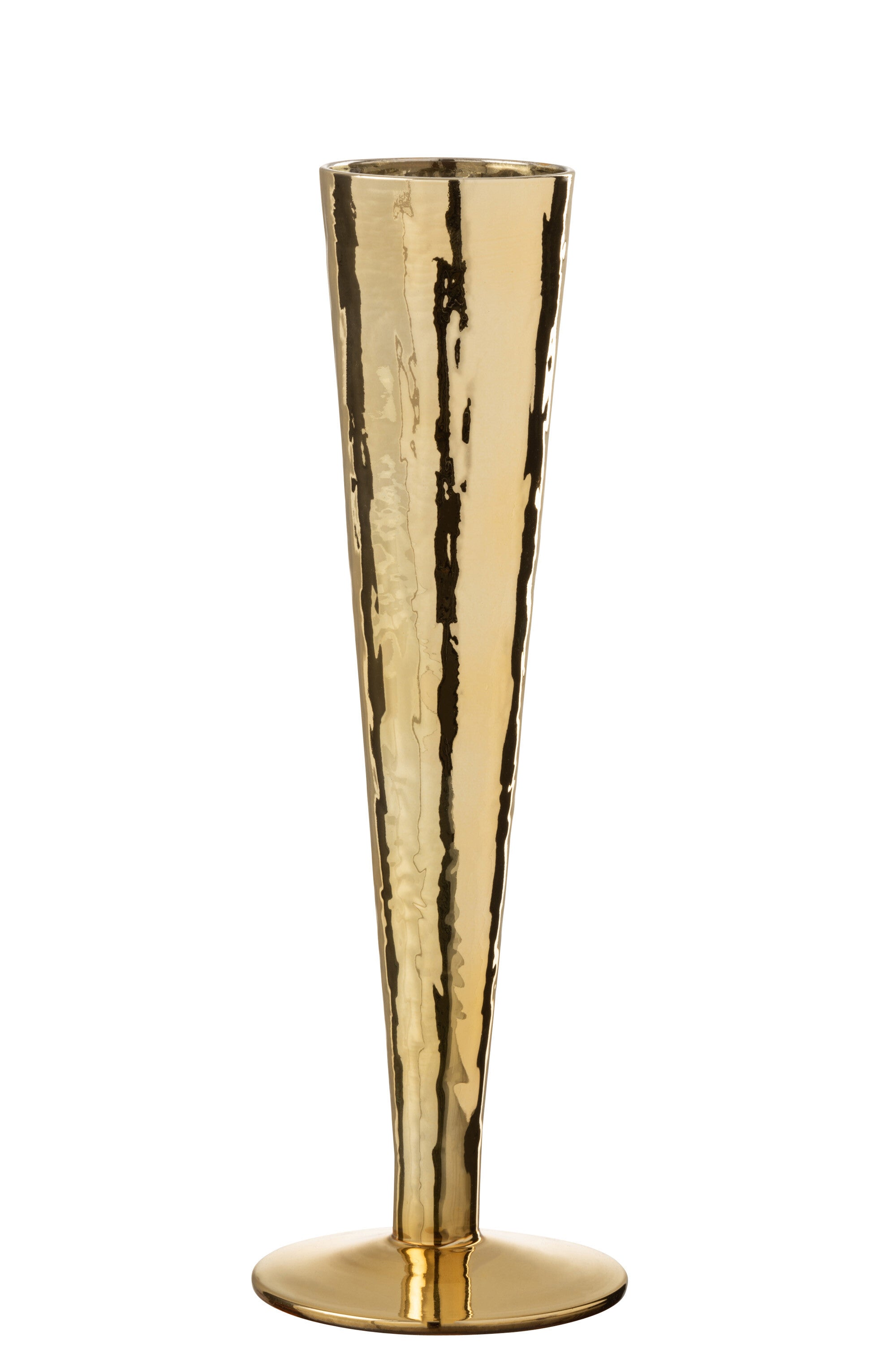 J-Line glas champagne Oneffen - glas - goud - 4 stuks