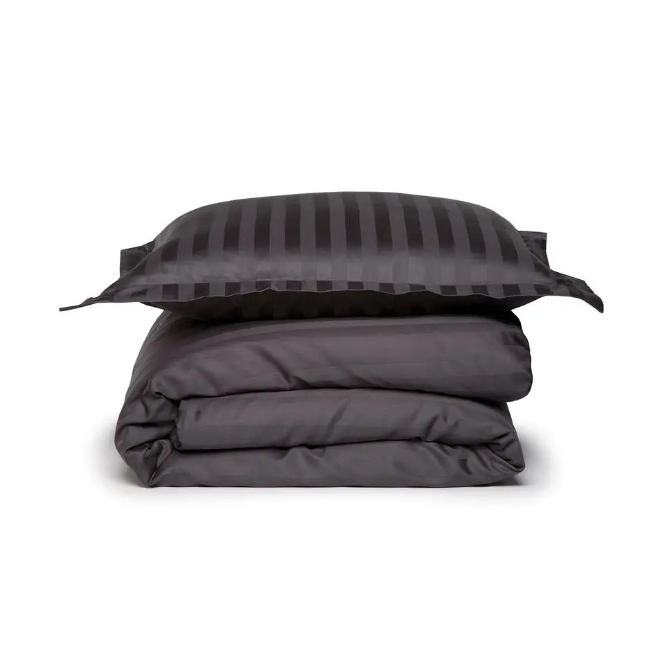 Damai dekbedovertrek katoen-satijn - 140x200/220 cm - Grijs