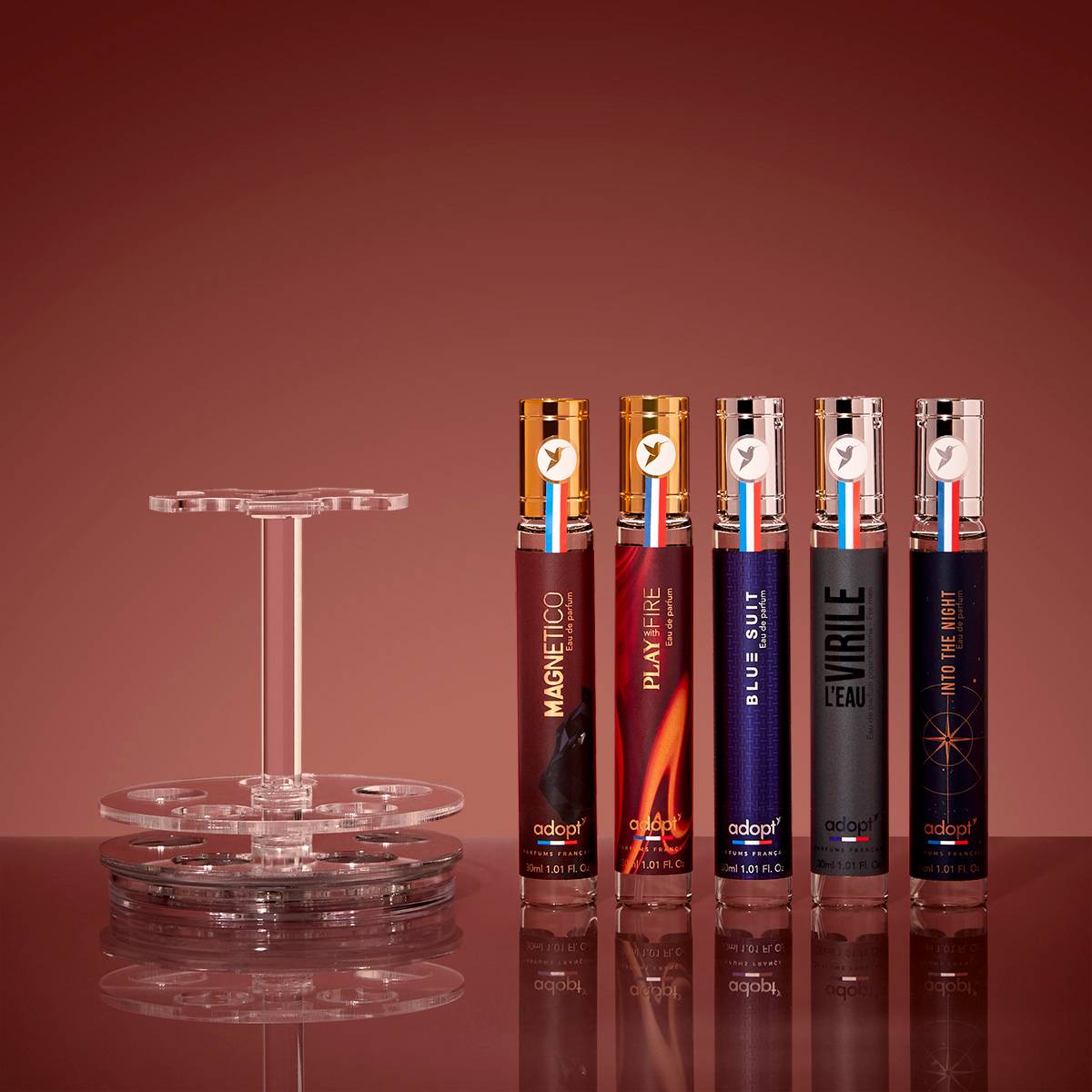 FearlessCoffret carrousel 5 eaux de parfumsMagnetico 30ml   Play with Fire 30ml   Blue Suit 30ml   L'Eau Virile 30ml   Into The Night 30 ml