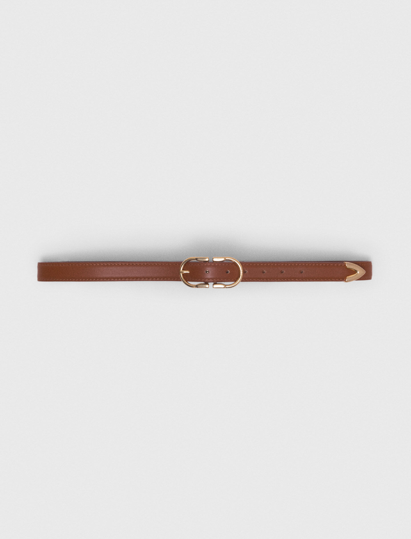 Ceinture en cuir à double boucle