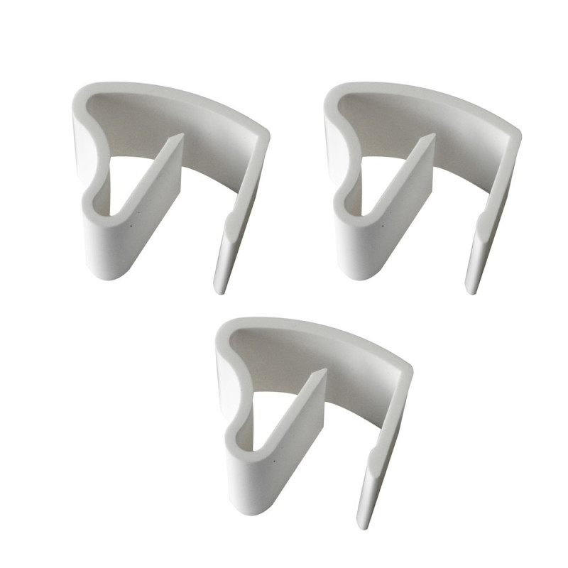 Fixation de store rail U Magic Clic V5 pour fenêtre en PVC 3 pièces